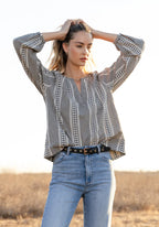 100%COTTON Bennett Blouse Jilli Boutique Dylan