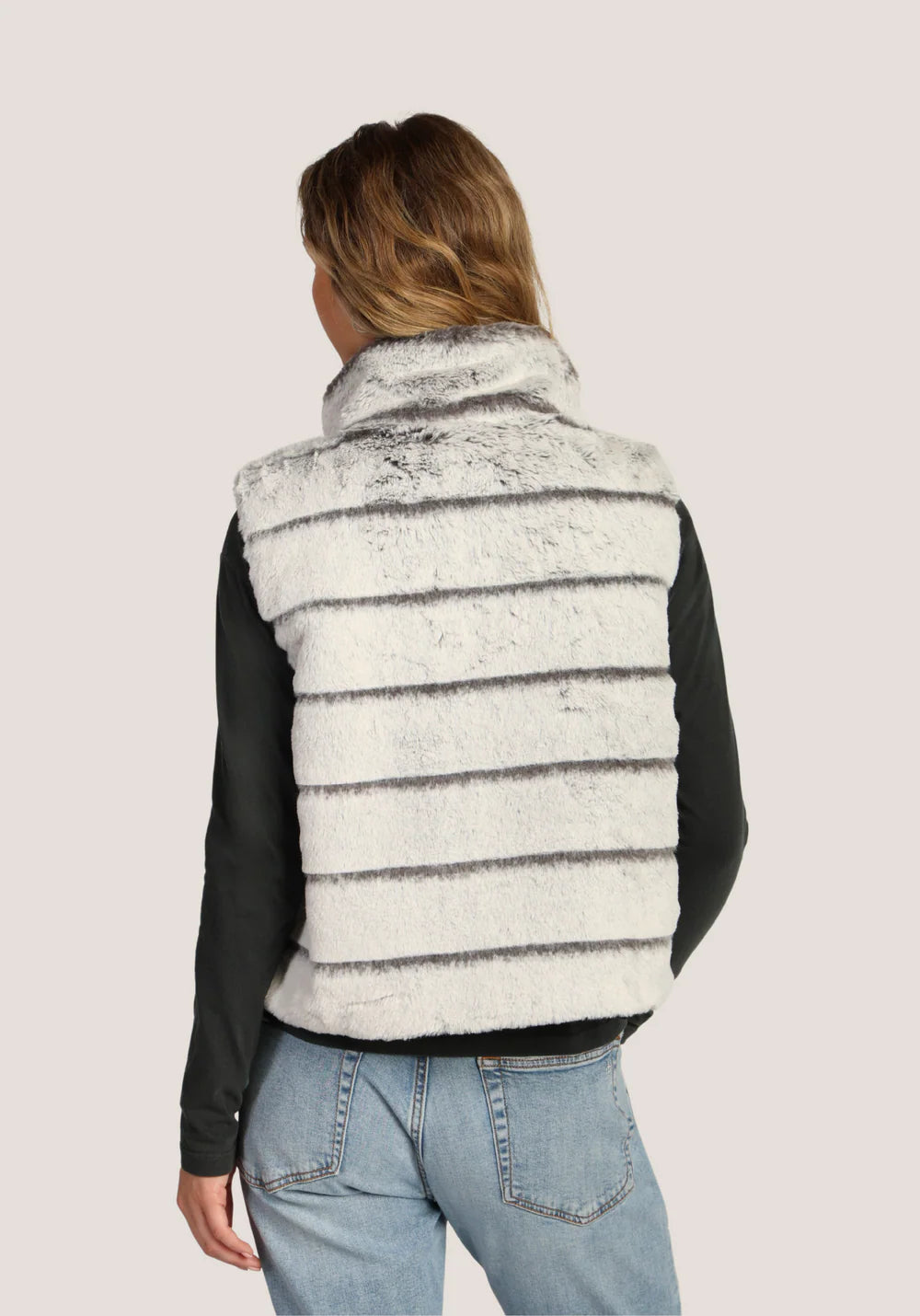 Dylan Classic Fur Vest Reversible Jilli Boutique Atlanta Faux