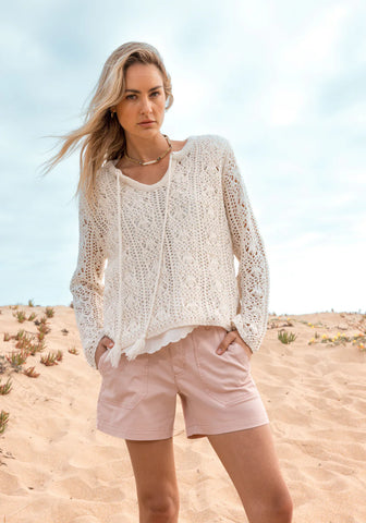 dylan women's cargo shorts dusty pink jilli boutique F5W28FS211