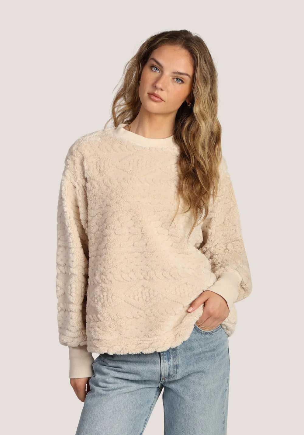 So Cozy Pullover Dylan Plush Sherpa Jilli Boutique