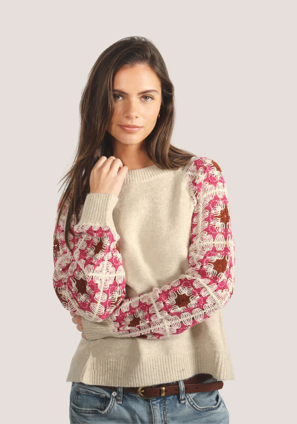Dylan Amelia Crochet Sweater Jilli Boutique
