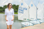 EMILY MCCARTHY PALMER DRESS - WHITE TERRY