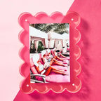 Acrylic Picture Frame in Neon Pink
