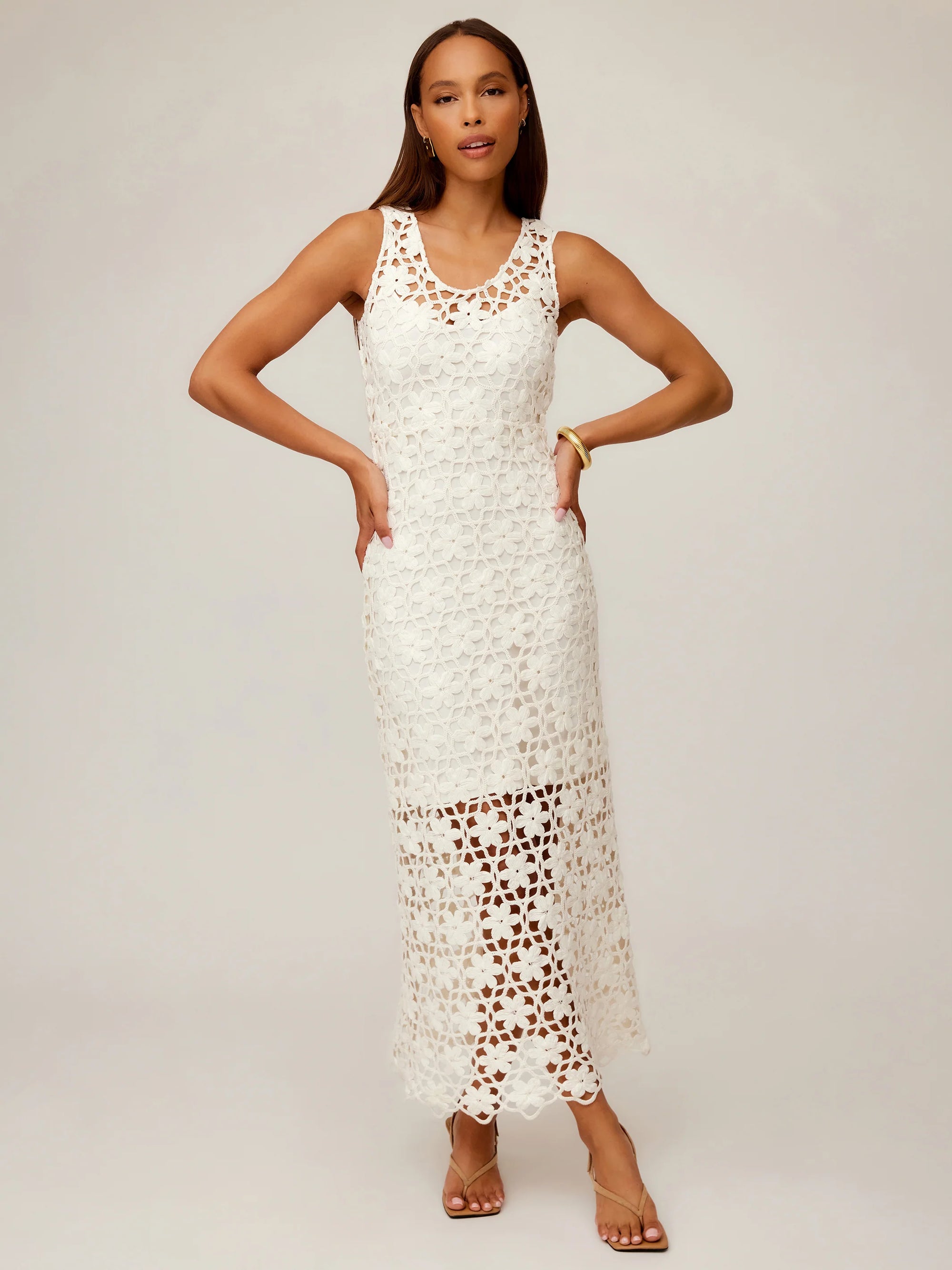 Kelsie Crochet Dress fifteen twenty jilli 
