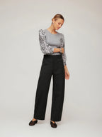 Contrast Lori Top Fifteen Twenty Jilli Boutique Animal Print