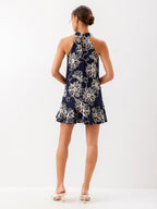 Brenda Embroidered Ruffle Hem Dress Jilli Boutique Style 2F50601