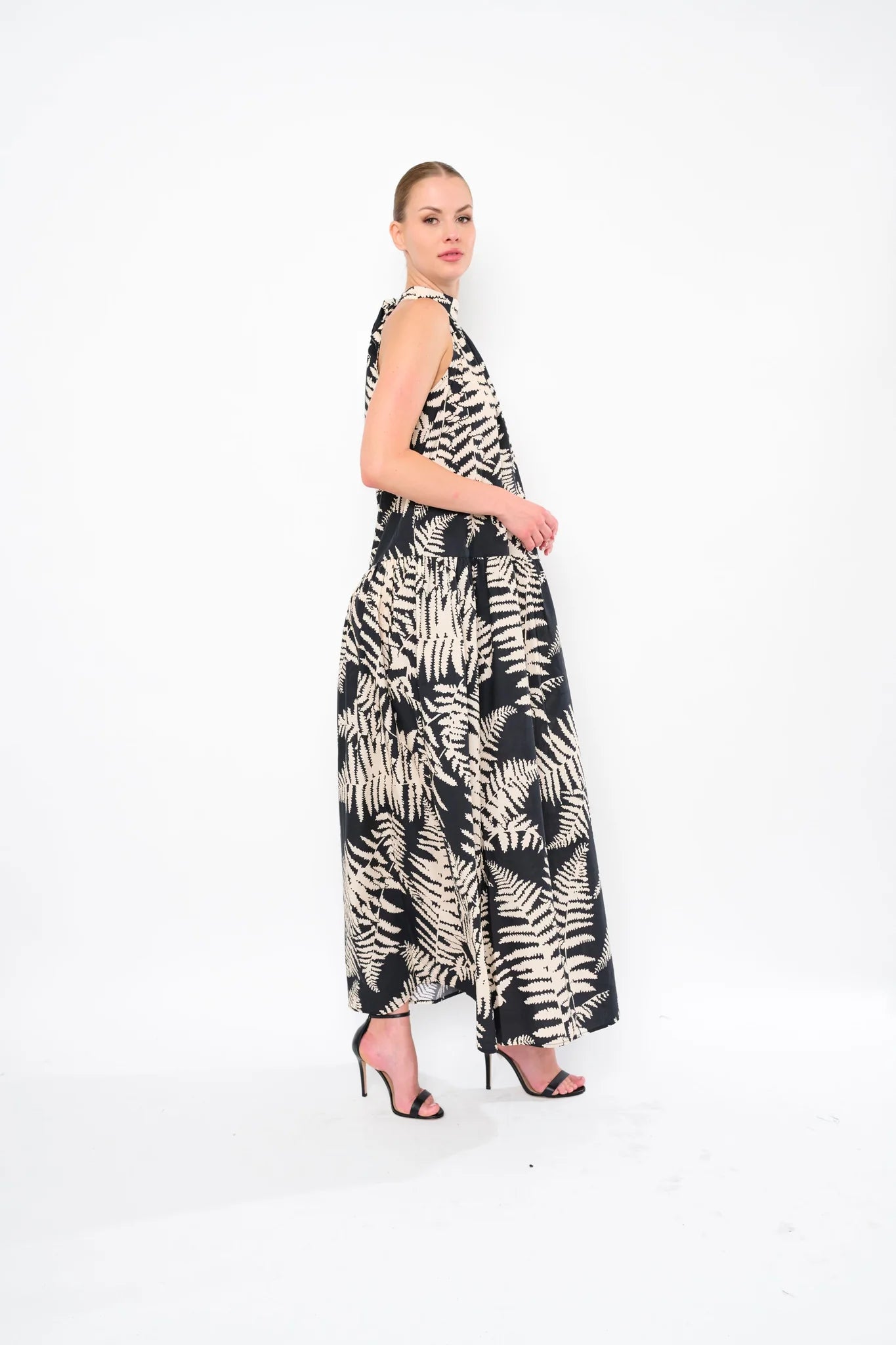 Eleana Dress Windswept Print by Flora Bea Jilli Boutique Maxi