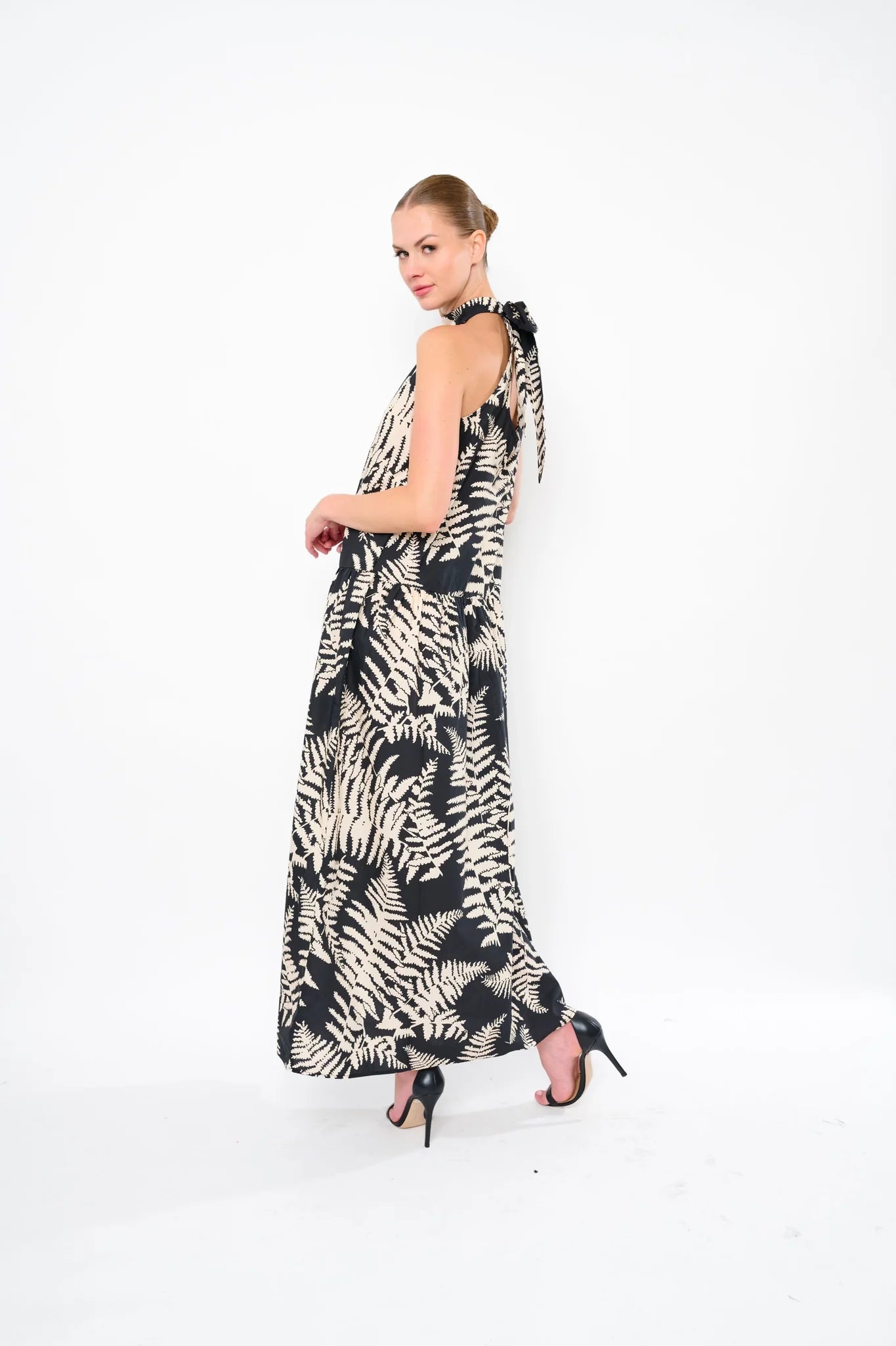 Eleana Dress Windswept Print by Flora Bea Jilli Boutique Maxi
