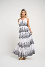 guadelupe Pegasus Dress Black/White Jilli Boutique