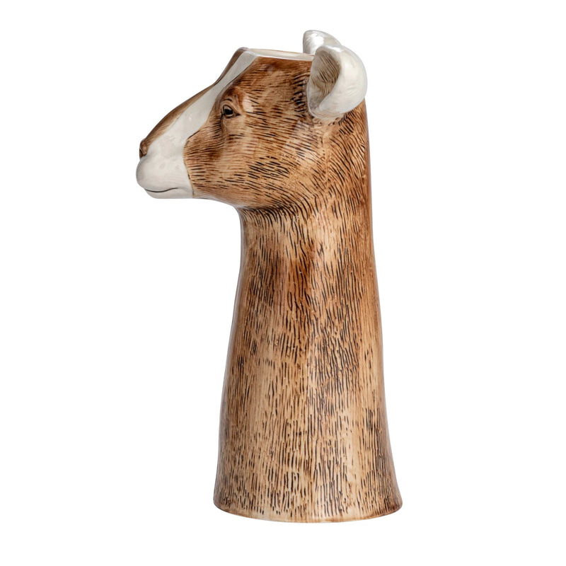 sku#DF8825 Hand-Painted Stoneware Goat Vase Jilli Boutique Creative Co 