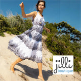 guadelupe Pegasus Dress Black/White Jilli Boutique Atlanta