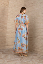 Hale Bob Brody Linen Maxi Dress 64dc624M Jilli Boutique Buckead