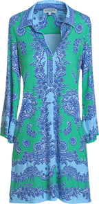 Hale Bob Marguritte Dress Green 61LU640A Jilli Boutique SALE