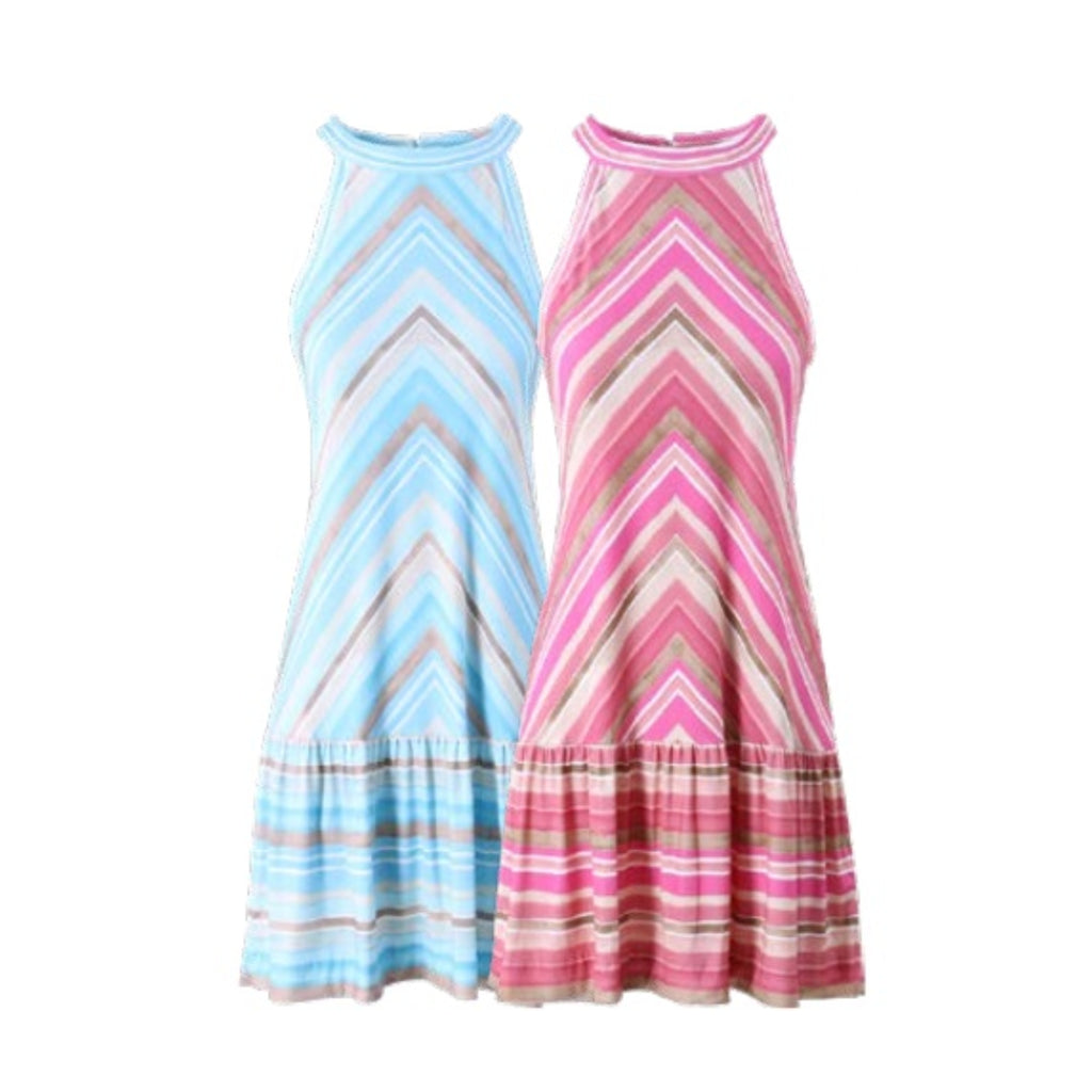 Penny Jersey Dress by Hale Bob jilli boutique coral blue