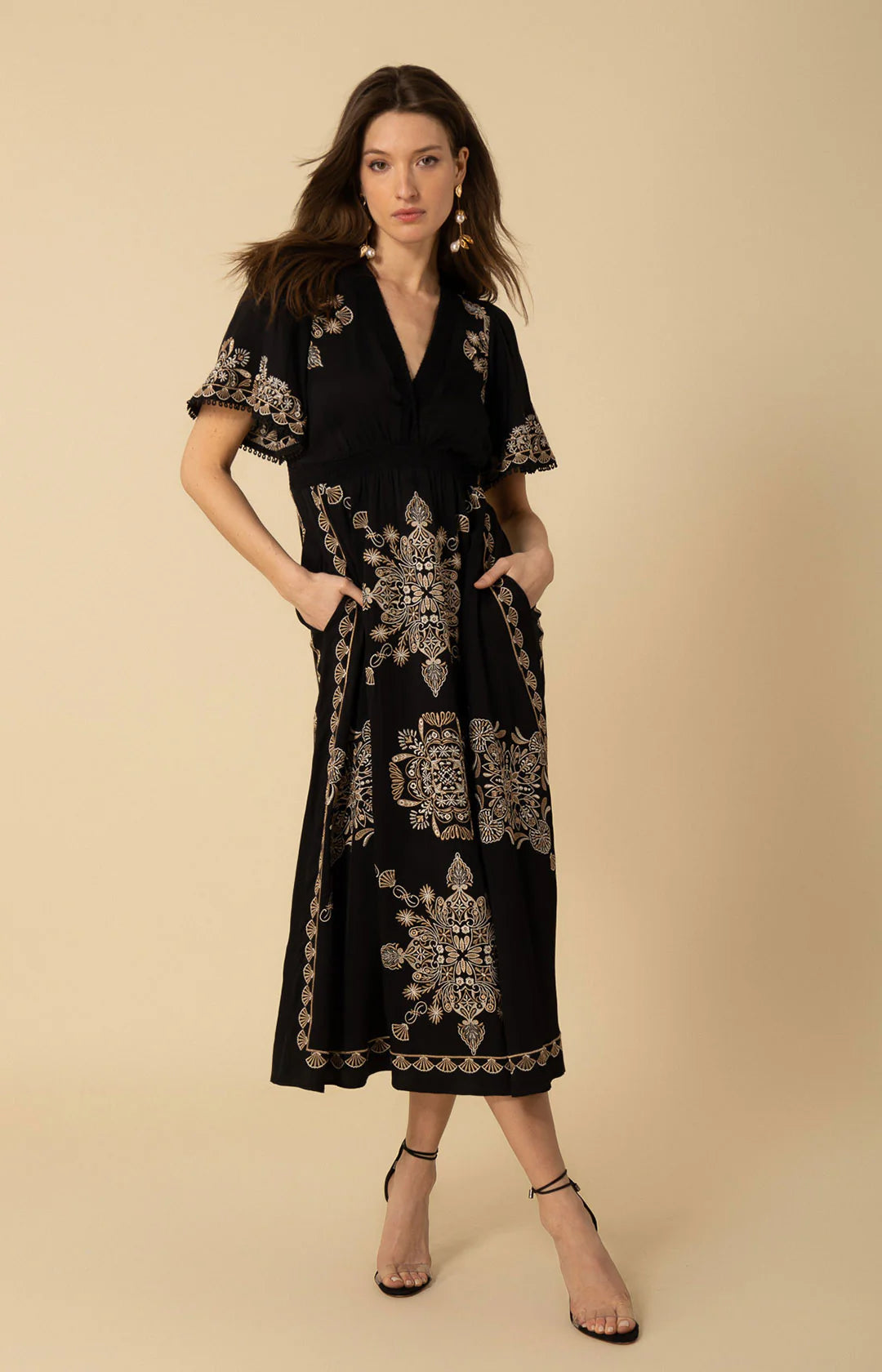 Katalina Embroidered Dress
hale bob jilli boutique