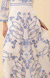 Cassandra Embroidered Maxi Dress jilli atlanta