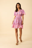 Katelyn Linen Dress by Hale Bob in Pink