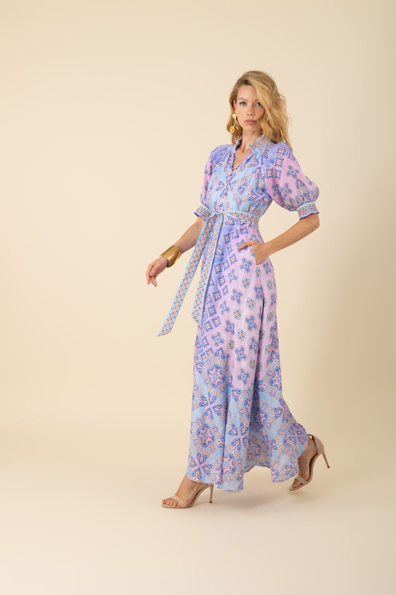 Naya Linen Maxi Dress Jilli Boutique Atlanta SKU: 51AY616M Hale Bob