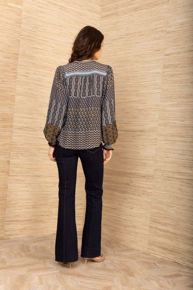 Addilynn Silk Blouse Jilli Boutique Hale Bob