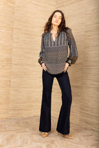 Addilynn Silk Blouse Hale Bob Jilli Boutique 58GE220A

