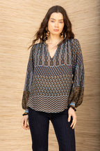 Addilynn Silk Blouse Hale Bob Jilli Boutique