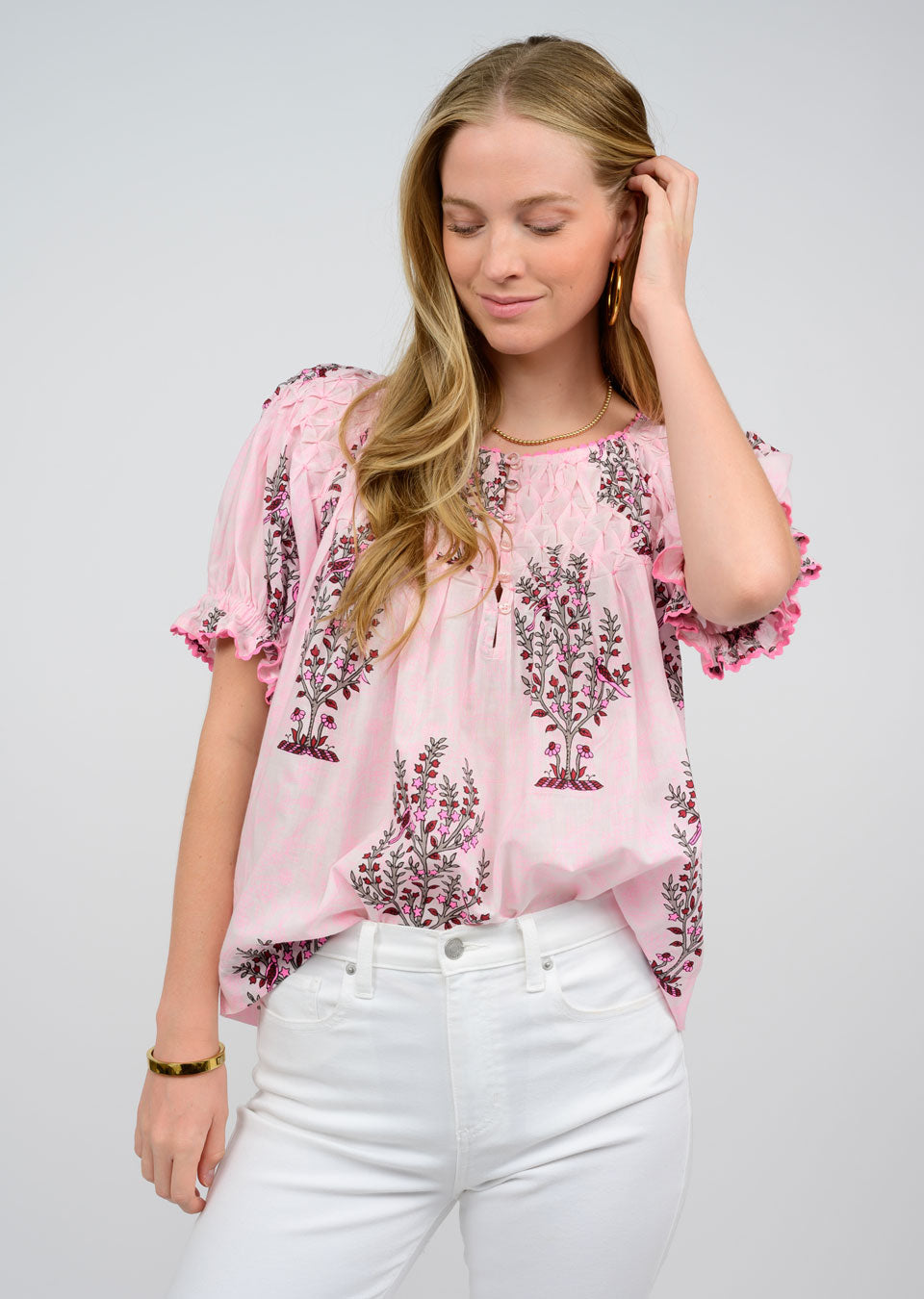 Blocked and Tucked Top Jilli Boutique Ivy Jane Uncle Frank Sale Dunwoody Sale