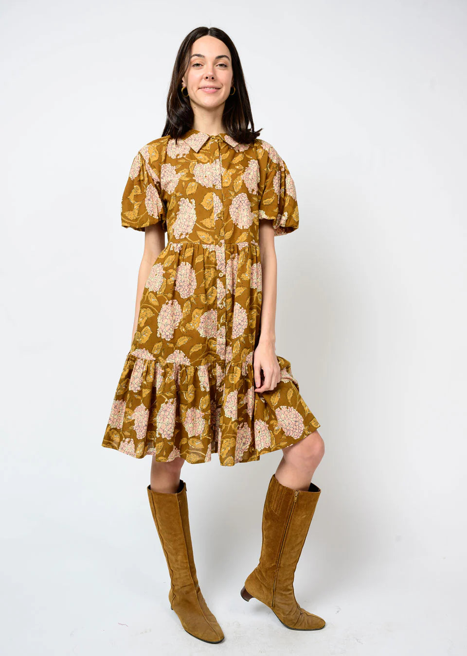 Hydrangea Tiered Dress Jilli Boutique Atlanta