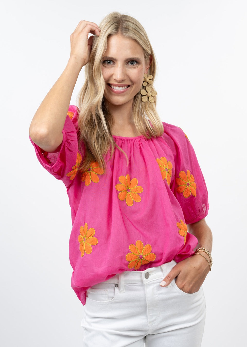ivyjane brand daisy applique top Jilli Boutique