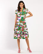 Libby Dress by Jude Connally in Seaside Escape White