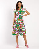 Libby Dress by Jude Connally in Seaside Escape White