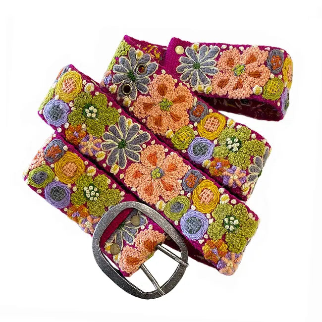 Embroidered Belt - Morning Glory Jenny Krauss Jilli Boutique