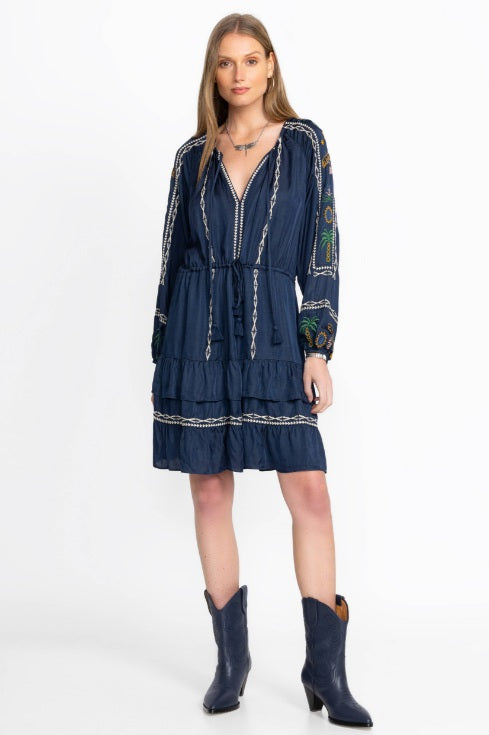 LEXIE TIERED MINI DRESS Johnny was jilli boutique 