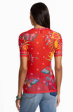 ELEANOR SHORT SLEEVE MESH   Ekaterina Jilli Boutique