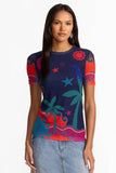 ELEANOR SHORT SLEEVE MESH TEE Jilli johnny was