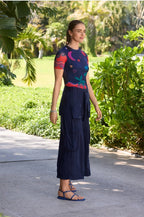 ELEANOR SHORT SLEEVE MESH TEE Jilli Boutique johnny was