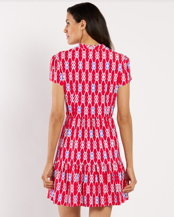 Ginger Dress Jilli Boutique Atlanta Sailors Knot Red Jude Connally