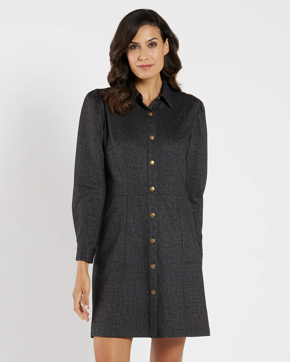 Jude Connally Black Denim Dress Jilli 