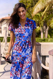  Libby Dress Twirling Peacock Cobalt Connally Jilli Boutique Connally 