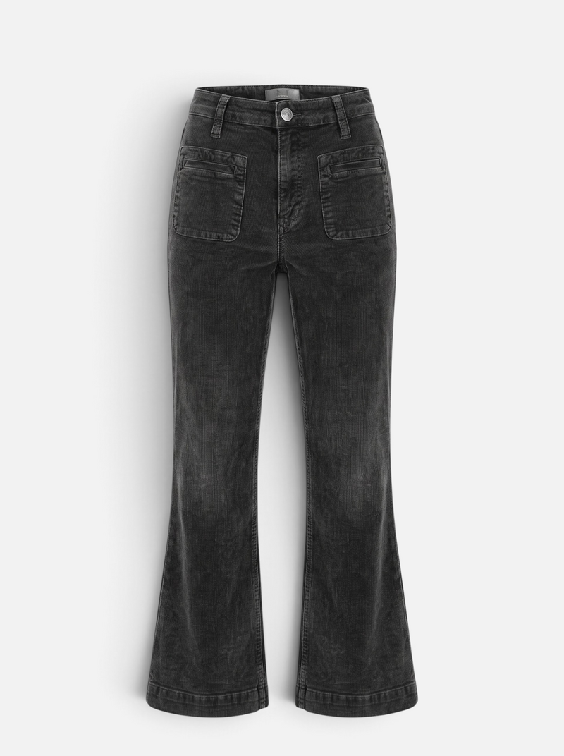 Ana High Rise Flare Charcoal