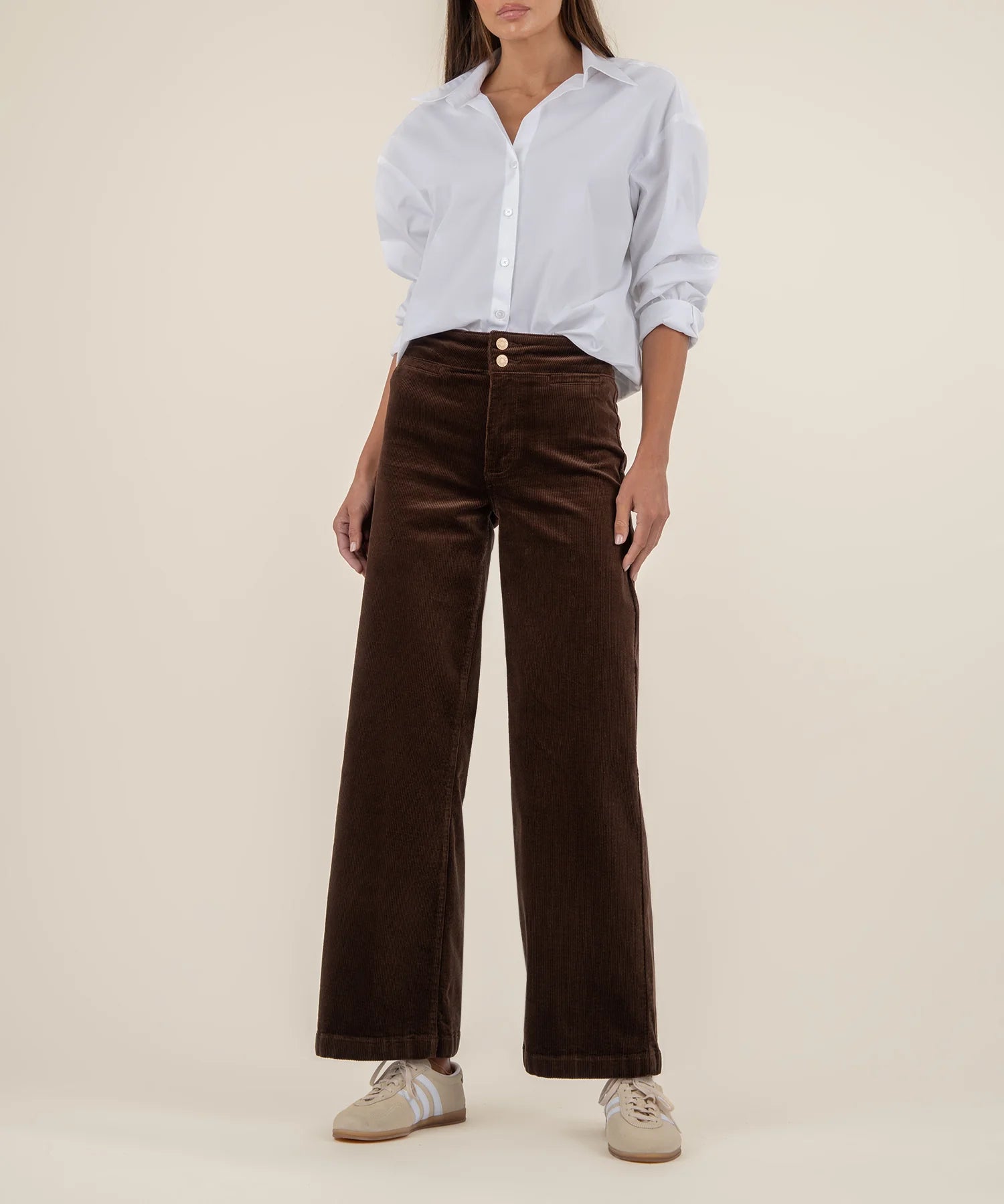 Meg Corduroy Wide Leg Pant Fudge Kut From the Kloth Jilli Boutique SKU: KB65701