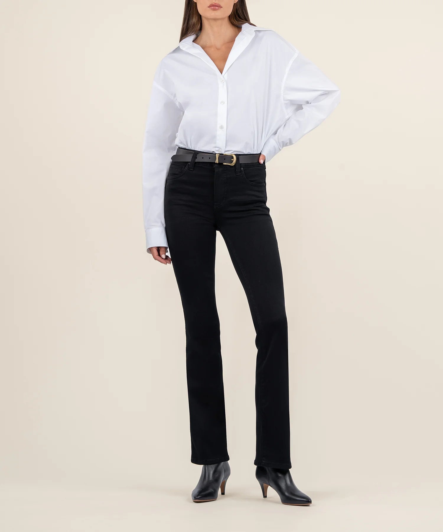 NATALIE HIGH RISE FAB AB BOOTCUT in Black Jilli Boutique Kut From The Kloth Buckhead