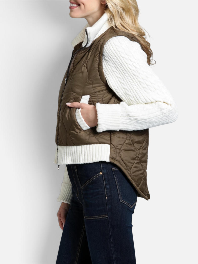 The Sweater Sleeve Puffer Latte Cream