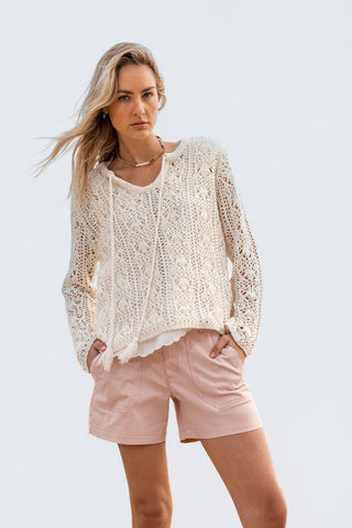 Women's Cargo Short in Dusty Pink