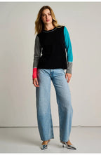 Lisa Todd Block Talk Onyx Combo Jilli Boutique Cashmere Sweater 