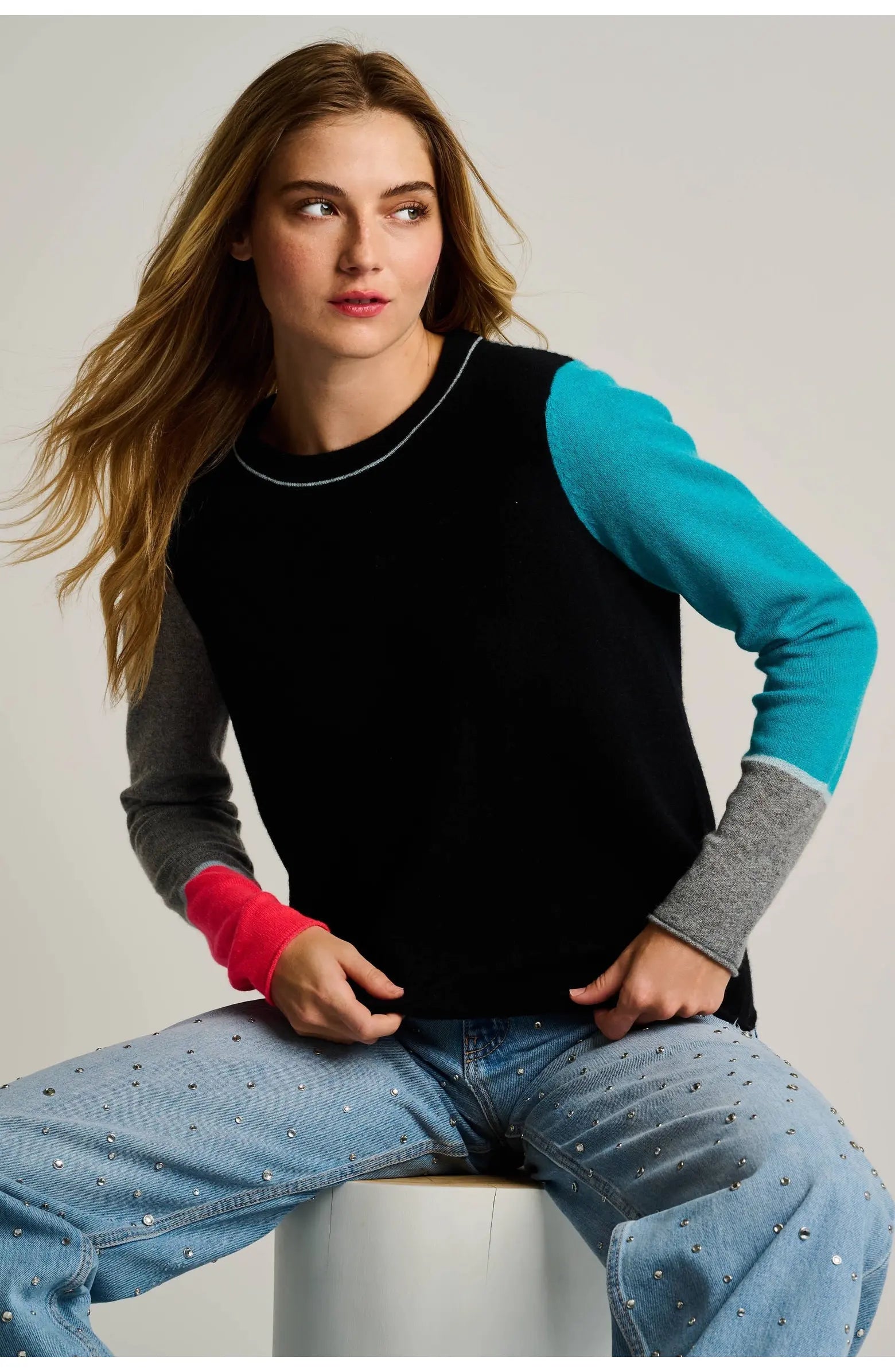 Lisa Todd Block Talk Onyx Combo Jilli Boutique Cashmere