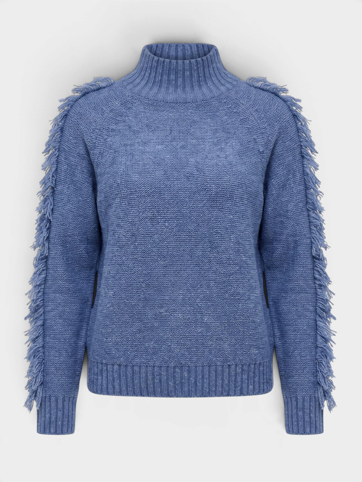 Steel Blue Fringe Benefits Sweater by Lisa Todd, Jilli Boutique