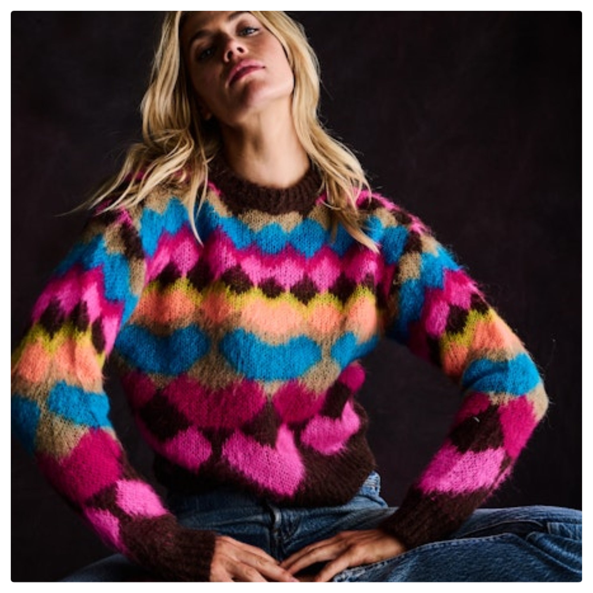 CIAO BELLA Jilli Boutique Lisa Todd Sweater Top Buckhead Atlanta Dunwoody Bellissima Italian Heart Sweater