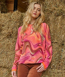 TRIPPIN' Sweater by Lisa Todd in Pink Pop