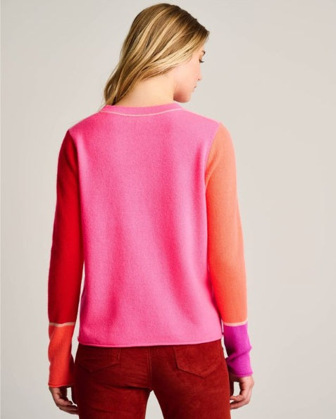 lisa todd block talk neon pink jilli boutique cashmere sweater buckhead Neon Pink Combo
