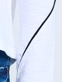 PIPING HOT TEE WHITE 18146 Lisa Todd Tee Jilli Boutique